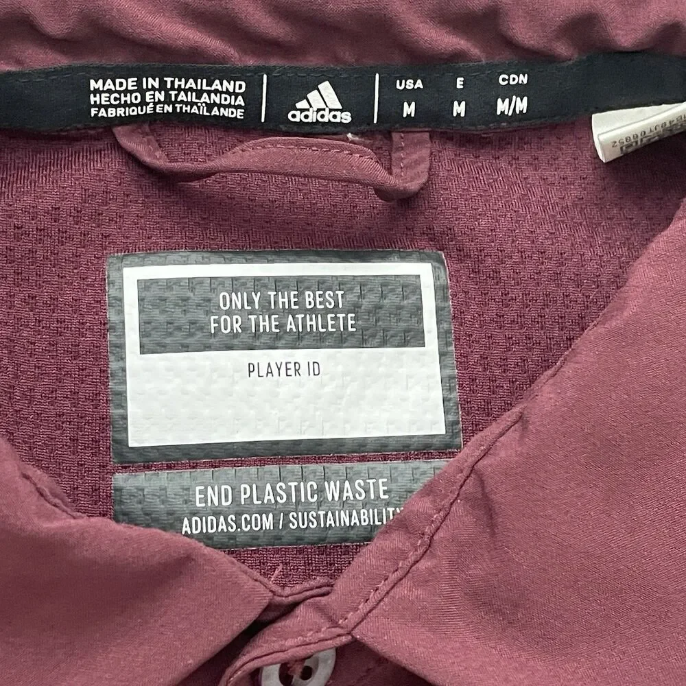 ⁠Adidas Arizona State Sun Devils Polo Mens Medium Maroon Gold Pitchside HN7404⁠